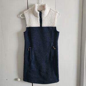 Title Nine Navy and Cream Sleeveless Dress